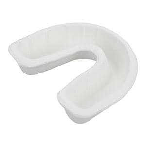 Acclean Single Arch Fluoride Trays Foam Medium Without Handle White 100/Pk