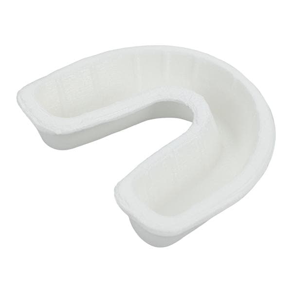 Acclean Single Arch Fluoride Trays Foam Medium Without Handle White 100/Pk