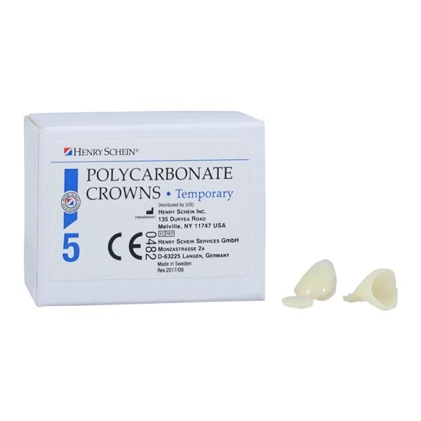 Polycarbonate Replacement Crowns Size 36 Left Cuspid Upper & Lower Refill 5/Bx