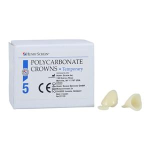 Polycarbonate Replacement Crowns Size 39 Left Cuspid Upper & Lower Refill 5/Bx