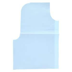 Exam Cape 30 in x 21 in Blue Tissue Disposable 100/Ca