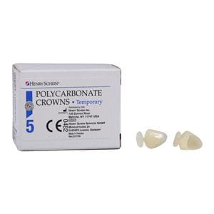 Polycarbonate Replacement Crowns Size 31 Right Cuspid Upper & Lower Refill 5/Bx