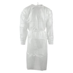 Protective Gown SMS Medium / Large White 10/Pk
