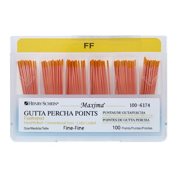 Maxima Hand Rolled Gutta Percha Points 100/Bx