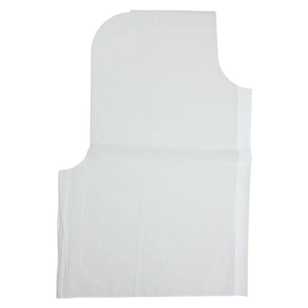 Exam Cape 30 in x 21 in White Tissue Disposable 100/Ca