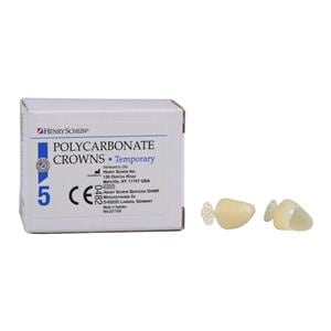 Polycarbonate Replacement Crowns Size 301 Right Cuspid Upper & Lower Refill 5/Bx