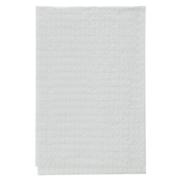 Patient Bib 2 Ply Tissue / Poly 13 in x 18 in White Disposable 500/Ca