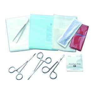 Wound Closure Tray 5" Floor-Grade Webster Smooth Jaw Needle Holder