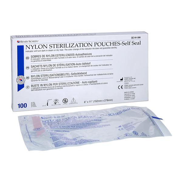 Sterilization Pouch Self Seal 6 in x 11 in 100/Bx