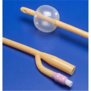 Dover 2-Way Foley Catheter Straight Tip Silicone Elastomer Coated 14Fr 5cc