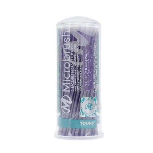 Microbrush Bendable Micro Applicator Purple 100/Pk