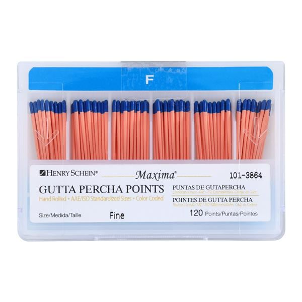 Maxima Hand Rolled Gutta Percha Points 120/Bx