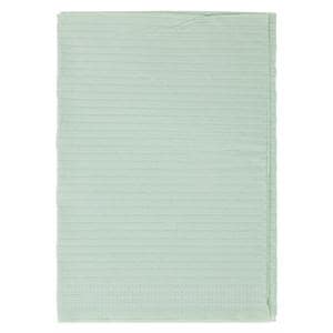 Polyback Patient Towel 3 Ply Tissue / Poly 13 in x 19 in Green Disposable 500/Ca