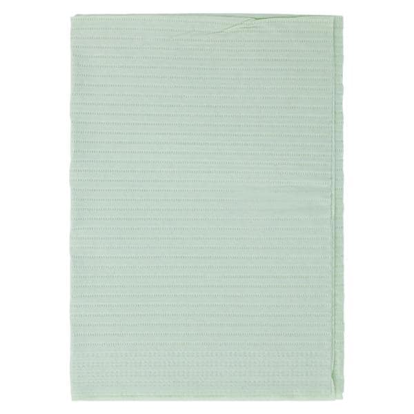 Polyback Patient Towel 3 Ply Tissue / Poly 13 in x 19 in Green Disposable 500/Ca