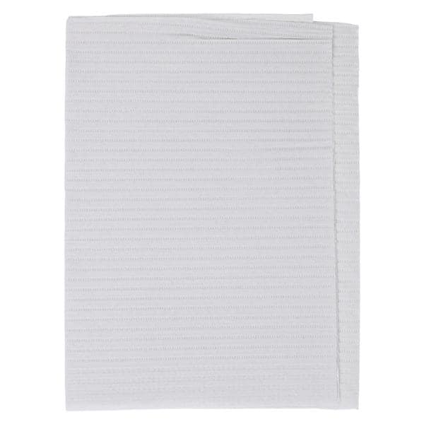 Polyback Patient Towel 3 Ply Tissue / Poly 13 in x 19 in White Disposable 500/Ca