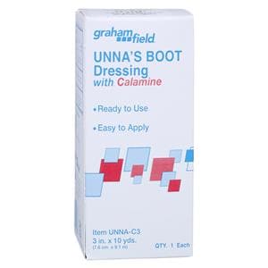 Unna Boot Bandage Zinc Oxide/Calamine 3"x10yd 12/Bx