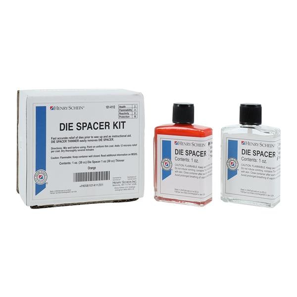 Die Spacer Standard Kit Orange 1oz/Bt