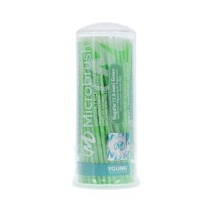 Microbrush Bendable Micro Applicator Green 100/Pk