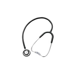 Professional Stethoscope Adult Black Single Lumen Tubing Ea