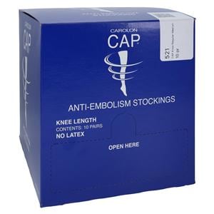 CAP Anti-Embolism Stocking Knee High Medium Unisex White