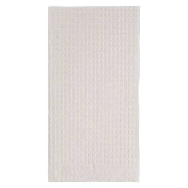 Patient Bib 3 Ply Tissue / Poly Back 17 in x 18 in White Disposable 500/Ca