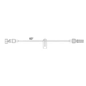 Medex IV Extension Set 60" Male Luer Lock Adapter Primary Infusion 50/Ca