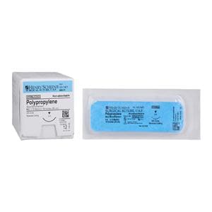 Suture 4-0 18" Polypropylene Monofilament C-6 Blue 12/Bx