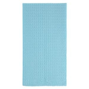 Towel Bib 3 Ply Tissue / Poly 17 in x 18 in Blue Disposable 500/Ca