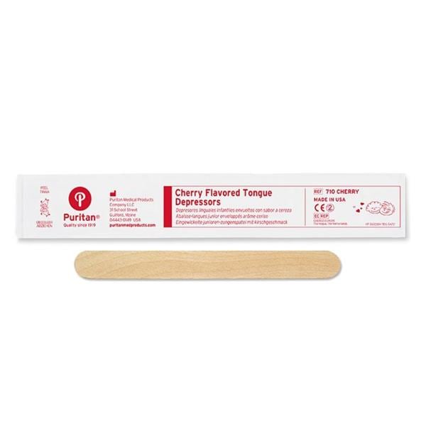 Cherry Tongue Blade 5.5 in Wood Non-Sterile Junior 50/Bx, 20 BX/CA