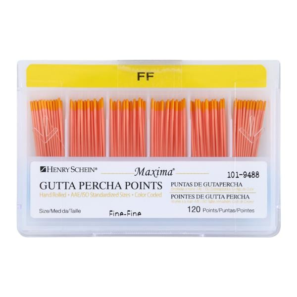 Maxima Hand Rolled Gutta Percha Points 120/Bx