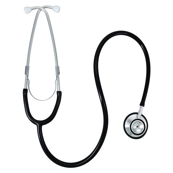 Proscope 670 Classic Stethoscope Adult Black Single Lumen Tubing Ea