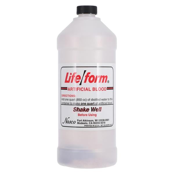 Life/form Artificial Blood For IV Training Red Venous 1qt EA