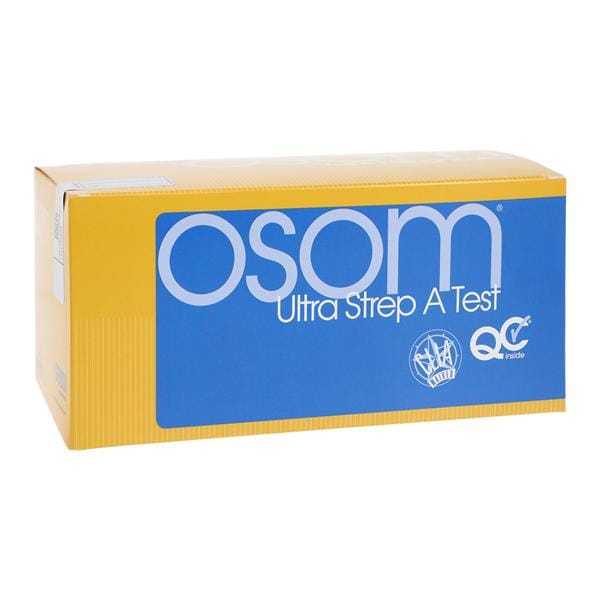 OSOM Ultra Strep A Dipstick Test Kit CLIA Waived 52/Bx, 18 BX/CA