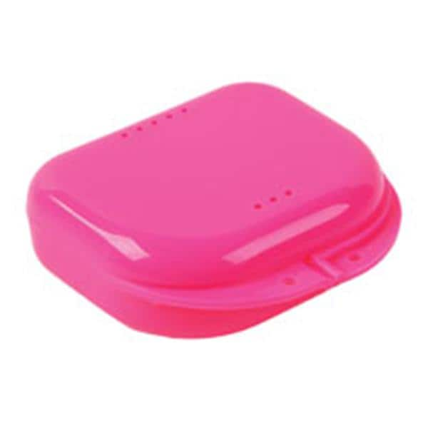 Retainer Box Super Tuff 3 in x 2 1/2 in x 1 in Fluorescent Pink Small 10/Bg