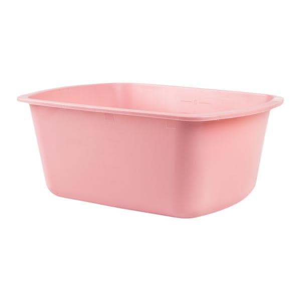 Wash Basin Rectangle Polypropylene Dusty Rose 7qt, 50 EA/CA