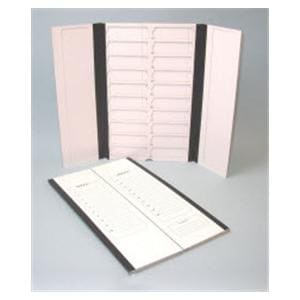 Microscope Slide Storage Folder White 20 Position Ea