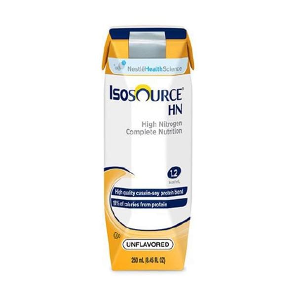 Isosource HN Tube Feeding Formula High Nitrogen Unflavored 250mL Carton 24/Ca