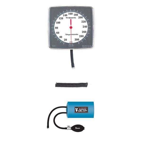 Calibrated V-Lok Aneroid Sphygmomanometer Netrl Wt Ltx Arm Hi Cntrst Dl Dsply Ea