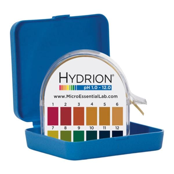 Hydrion pH Test Paper 1-12 Range Single Roll 10/Bx