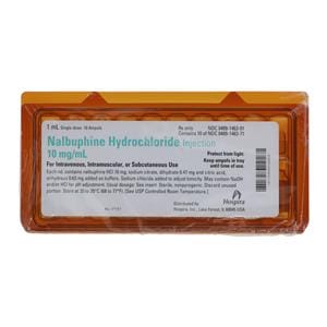 Nalbuphine HCl Injection 10mg/mL Ampule 1mL 10/Bx