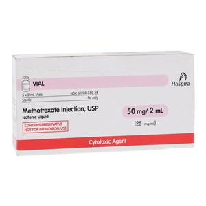 Methotrexate Sodium 25mg/mL 5/Bx