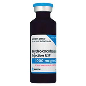 Hydroxycobalamin Injection 1000mcg/mL MDV 30mL Each