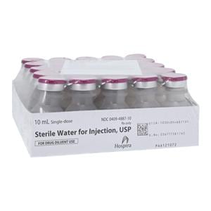 Water for Injection Injection PF SDV 10mL 25/Bx