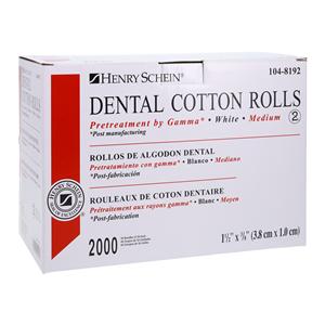 Wrapped Cotton Roll 1.5 in Sterile 2000/Bx