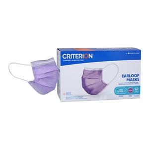 Criterion Earloop Mask ASTM Level 1 Lavender Adult 50/Bx