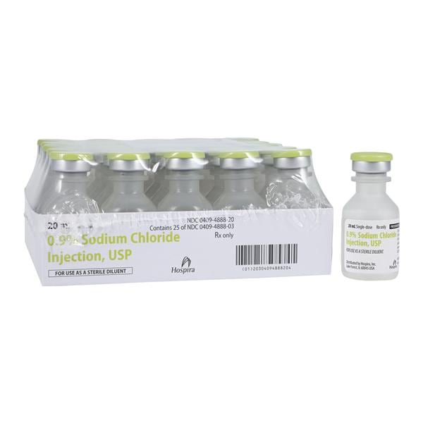 Sodium Chloride 0.9% Injection PF SDV 20mL 25/Bx