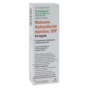 Naloxone HCl Injection 0.4mg/mL No Needle Carpuject 1mL 10x1ml