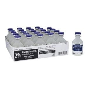 Lidocaine HCl Injection 2% MDV 50mL 25/Bx