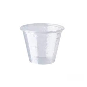 Medicine Cup Plastic Clear 1 oz Disposable 100/Ca