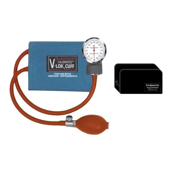 Calibrated V-Lok Aneroid Sphygmomanometer Md Blu LF Arm Dial Display Ea